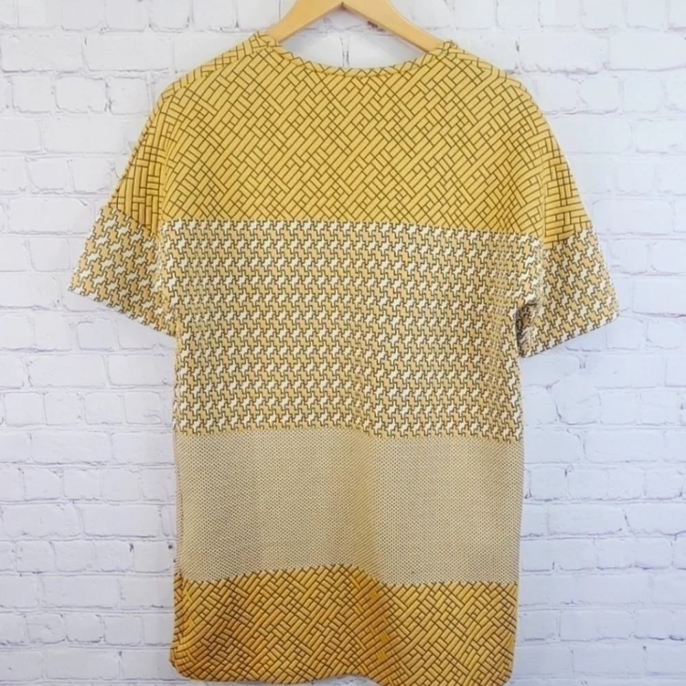🟡 Zara🟡 NWOT 🍁 Geometric Patterned Tunic🖖 Sz S - Picture 9 of 10